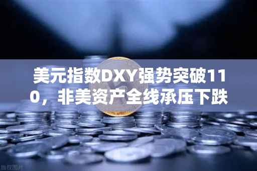 美元指数DXY强势突破110，非美资产全线承压下跌，全球金融市场震荡加剧