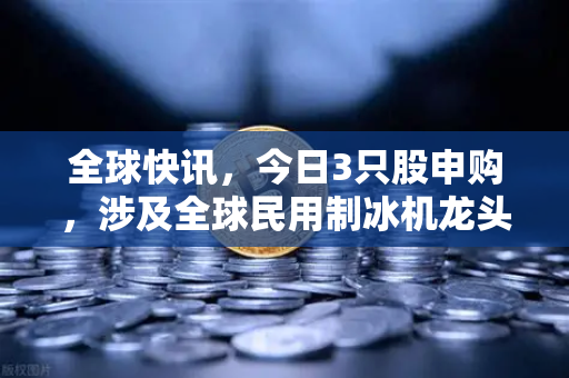 全球快讯,今日3只股申购,涉及全球民用制冰机龙头-第1张图片-欧易交易所 全球快讯,今日3只股申购,涉及全球民用制冰机龙头-第1张图片-欧易交易所